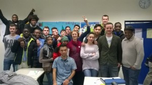 После урока немецкого языка в классе беженцев